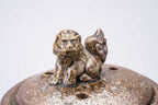 Incense burner with lion