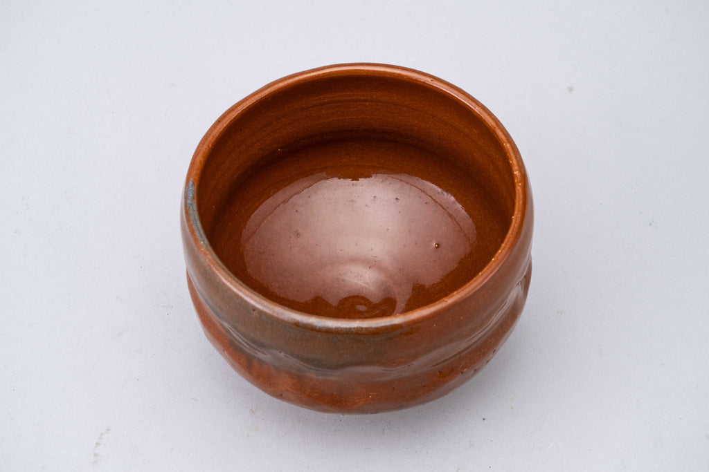 Ippen Nakagawa Red Raku Tea Bowl B